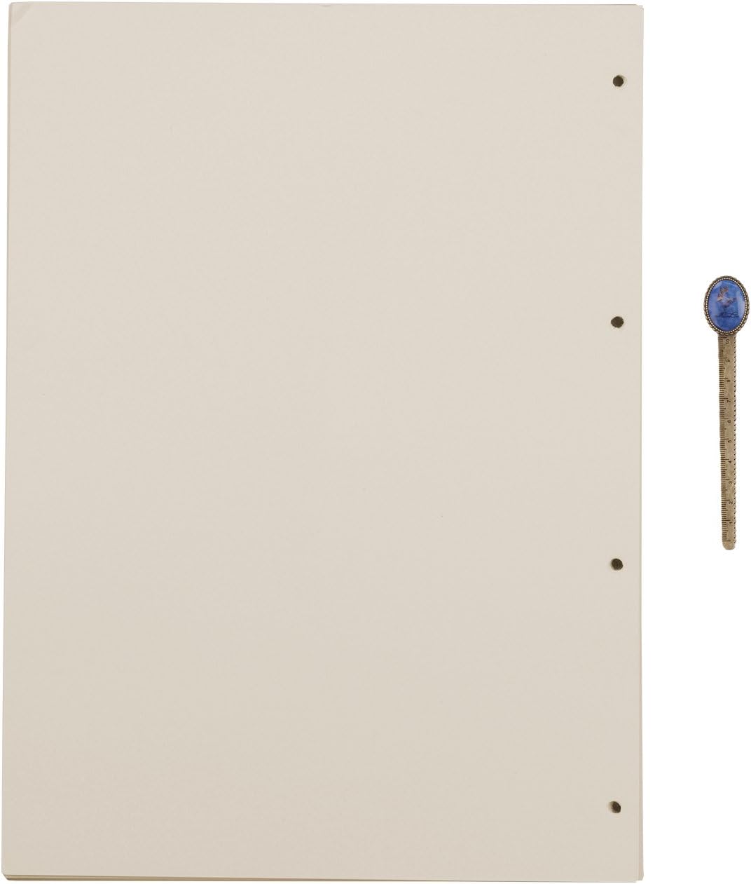 A4 Refill Paper 4 Hole Punched Filler Paper Refills for A4 Loose Leaf Notebook Travel Journal Personal Diary Planner Binder Scrapbook, 80 Sheet, 160 Page, Blank Paper, 8.3 Inches x 11.5 Inches