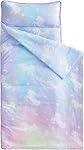 Wake In Cloud - Mat de nap pour enfants avec oreiller et couverture, pour les enfants garçons filles Âges 3 Plus in Garde d'enfants maternelle, Mignon doux Roll Up sac de couchage, Licornes violet rose, Taille standard