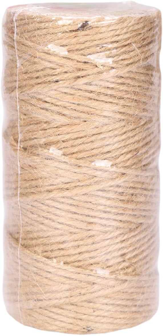 Natural Fiber Twine Multipurpose Heavy Duty Wrapping Rope String for Craft Gardening Home Decoration Packaging Natural Fiber Crafting Twine