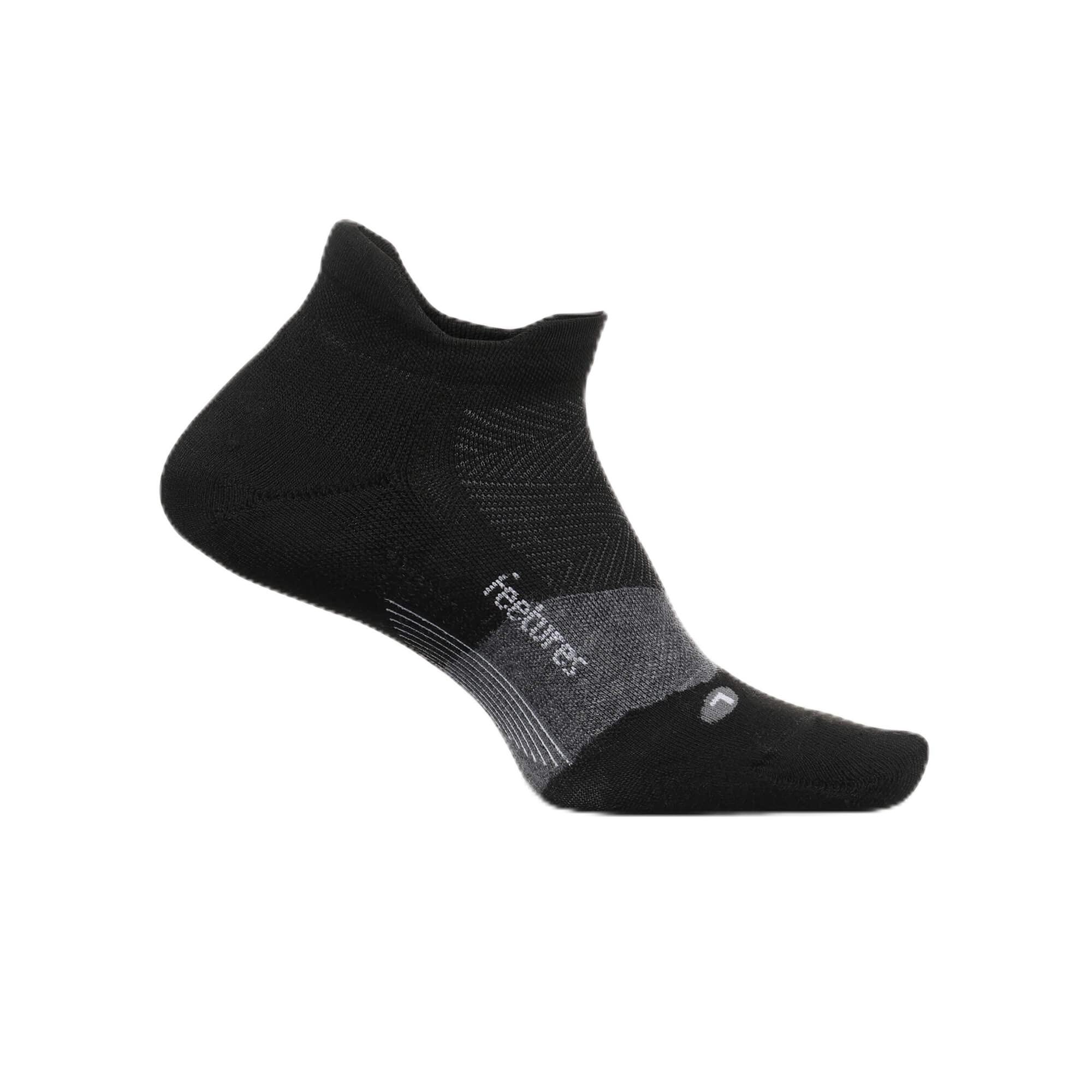 Feetures Unisex Golf Max Cushion No Show Tab Black X-Large