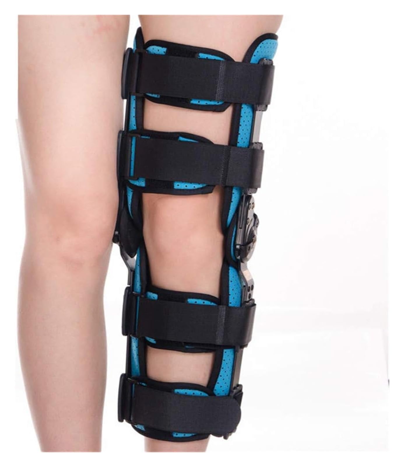 Rodillera Deportiva con Bisagras Bloqueables - Soporte de Rodilla Ajustable y Transpirable para Artrosis, Running y Fútbol - Órtesis Estabilizadora (Talla S/M/L)