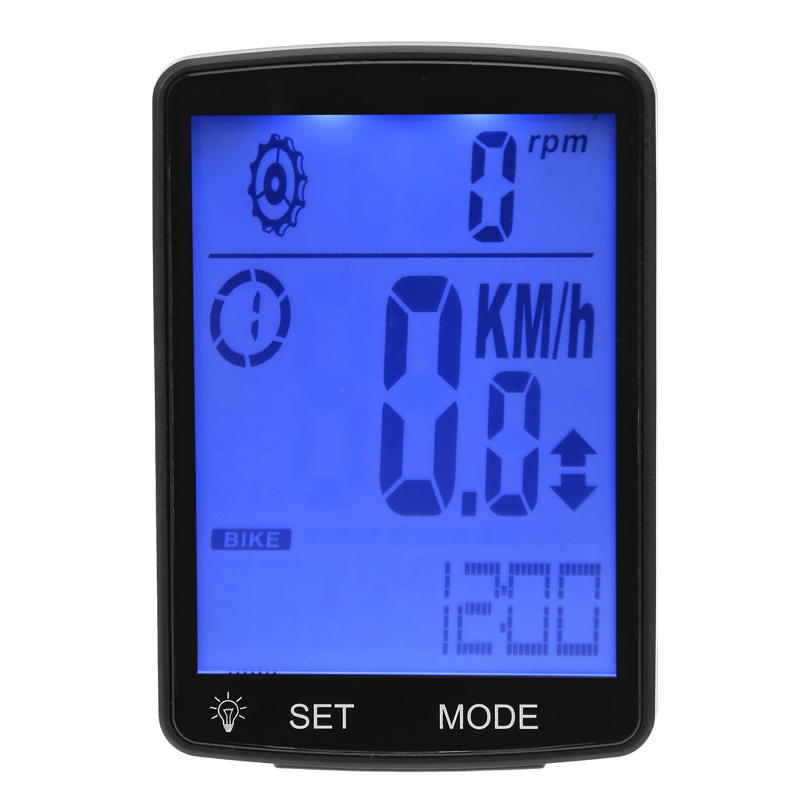 Jeffergarden Komputer Rowerowy LED, 2,8-calowy Ekran Licznik Kilometrów