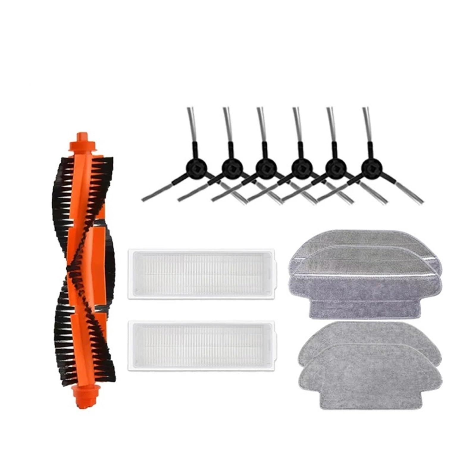 PORRSYDCD Main Side Brush Hepa Filter Mop，Compatible With Mijia Pro STYTJ02YM 2S / 3C / Conga 3490 Viomi V2 PRO V3 SE Robot Vacuum Part(13PCS)