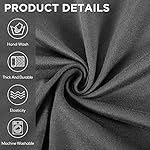 Peryiter 7 Pcs L Shape Sectional Recliner Sofa Covers 5 Seat Sectional Couch Covers Milk Silk Velvet Stretch Reclining Sofa Slipcover Furniture Protector for Living Room(Dark Gray,Milk Silk) - Image 5