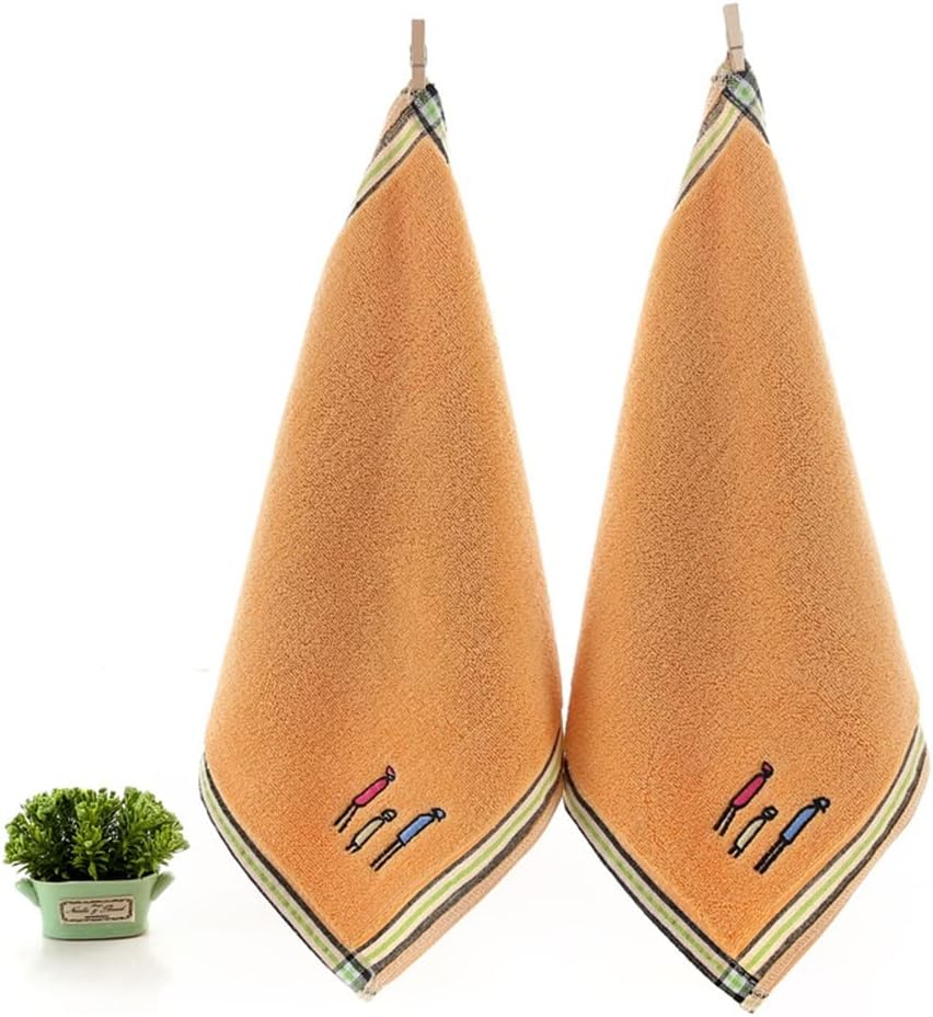 Square Towel Face Towel Towel with Hook Household Daily Necessities Bathroom Supplies(D)