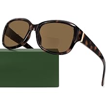 Madison Avenue Vintage Square Bifocal Reading Sunglasses for Women, Classic Sun Reader Glasses Womens UV400 Protection