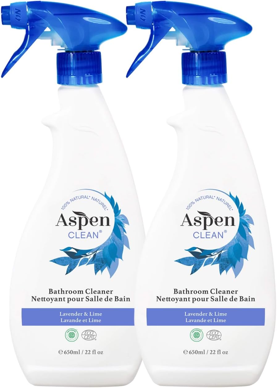 AspenClean Bathroom Cleaner Spray | 22 oz - Pack of 2