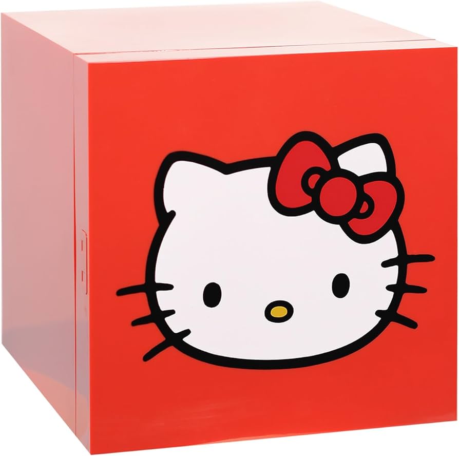 Amazon.com: Ukonic Sanrio Hello Kitty 6.7L Mini Fridge, Red