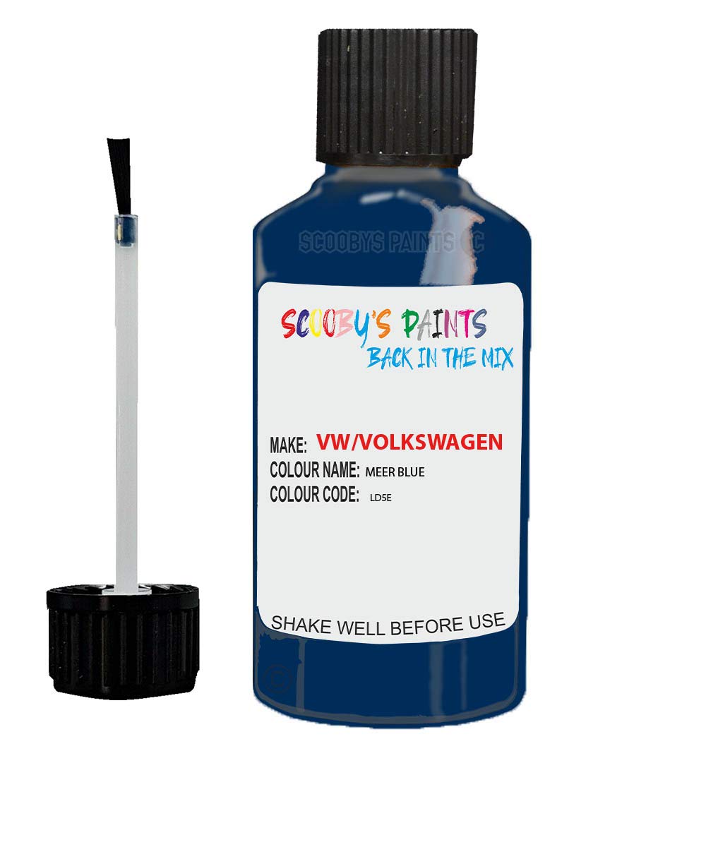 Gift Plaques Uk Blue Scobby Paints Car Scratch Repair Touch Up Paint 20Ml Compatible With Vw Meer Ld5e
