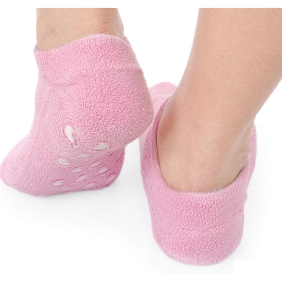 Hydrating Foot Mask Gloves & Gel Socks Set - Moisturizing, Whitening, Exfoliating Spa Treatment for Soft, Smooth Feet and Hands - Beauty Care Cotton Socks in Assorted Colors