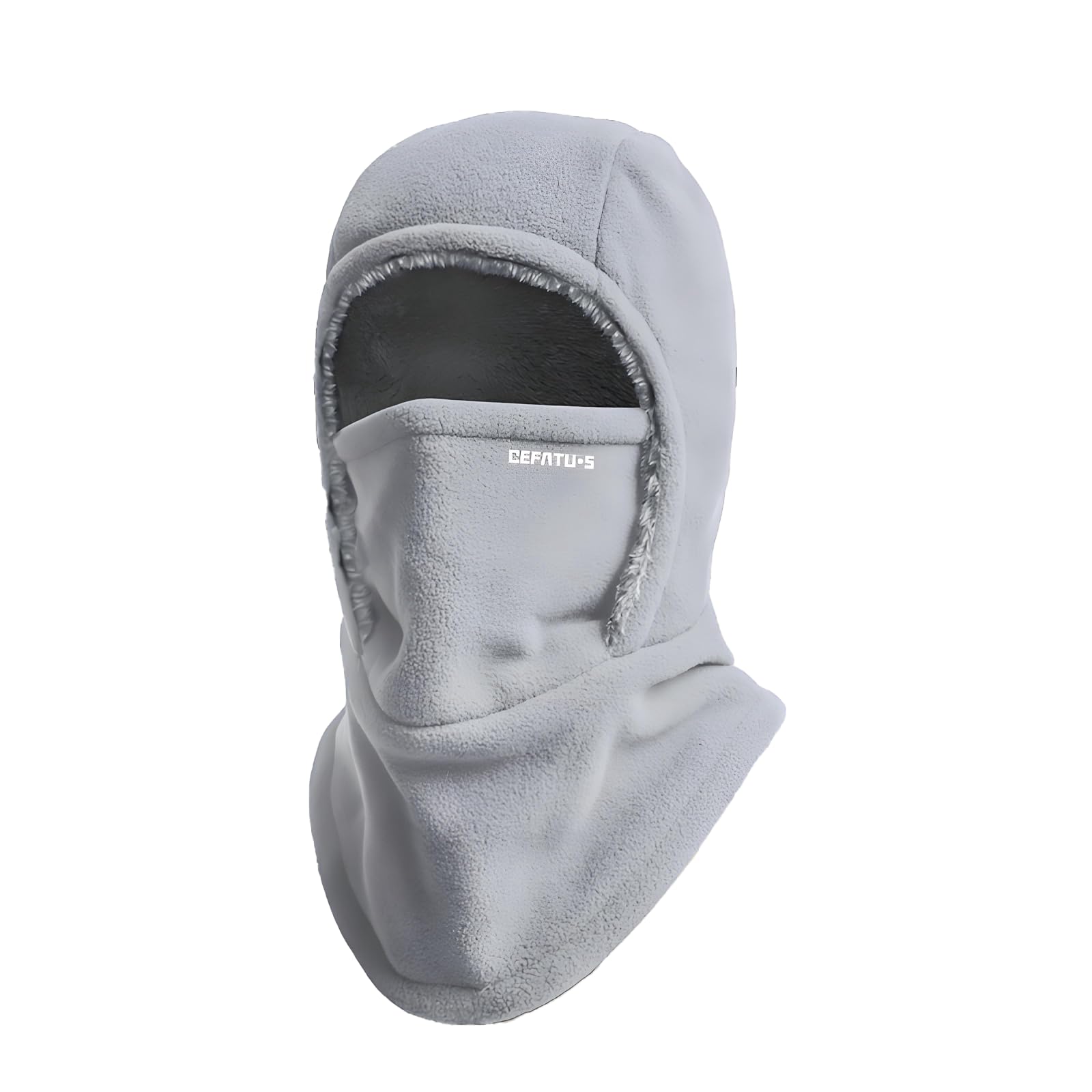 PEAMOO Balaclava Windproof Ski Mask, Fleece Balaclava, Winter Thermal Windproof Motorcycle B-alaclava, Outdoor Sports Face Covers Hat for Men & Women (Grey)