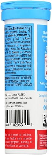 Miniatura 5 de Nuun Hydration Drink Tab - Active - Fruit Punch - 10 Tabletas - Caja de 6