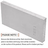 Vista 5 de 6061 T651 Hoja de Metal de Aluminio 6 x 12 x 1 Pulgada (25.4MM) Rectángulo Plano de Tratamiento Térmico de 1 Pulgada de Espesor Placa de Metal