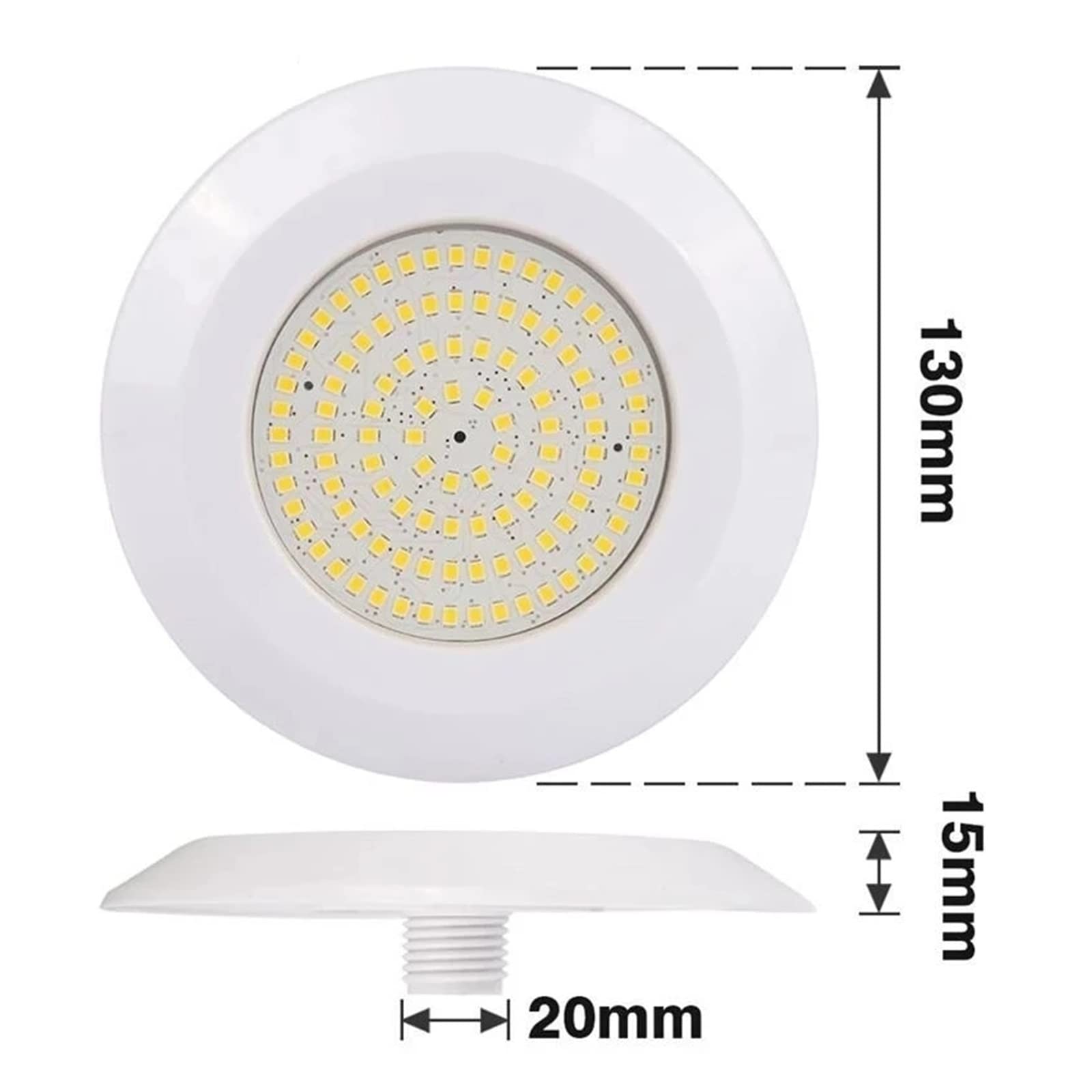 Faretto da piscina a LED IP68 Impermeabile 12V 9W 12W RGB esterno/interno con fontana a luce subacquea paesaggio Impermeabili Sicure(Warm White,12W)