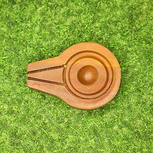 Image of Neelkanth Shivling Stone - Original Narmada Stone Red 4 Inch Jaladhari, Yoni Base, Lingam Holder, Panapitham Shivling Base Pitha Stand For Home