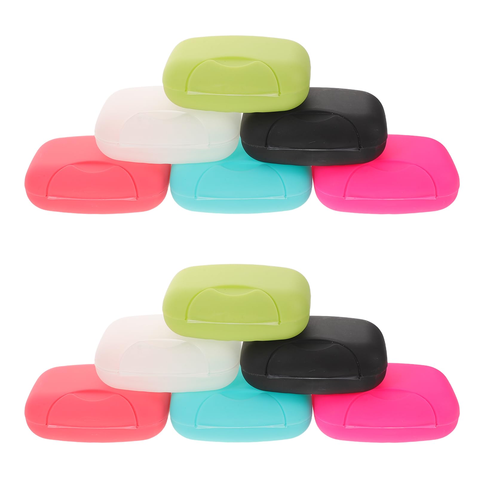 PRETYZOOM Jabonera de Viaje Portátil de Plástico Resistente a Fugas con Tapa Hermética, Grande en Colores Variados (30 Piezas), Adecuado para Camping, Senderismo y Uso en Baño y Hogar