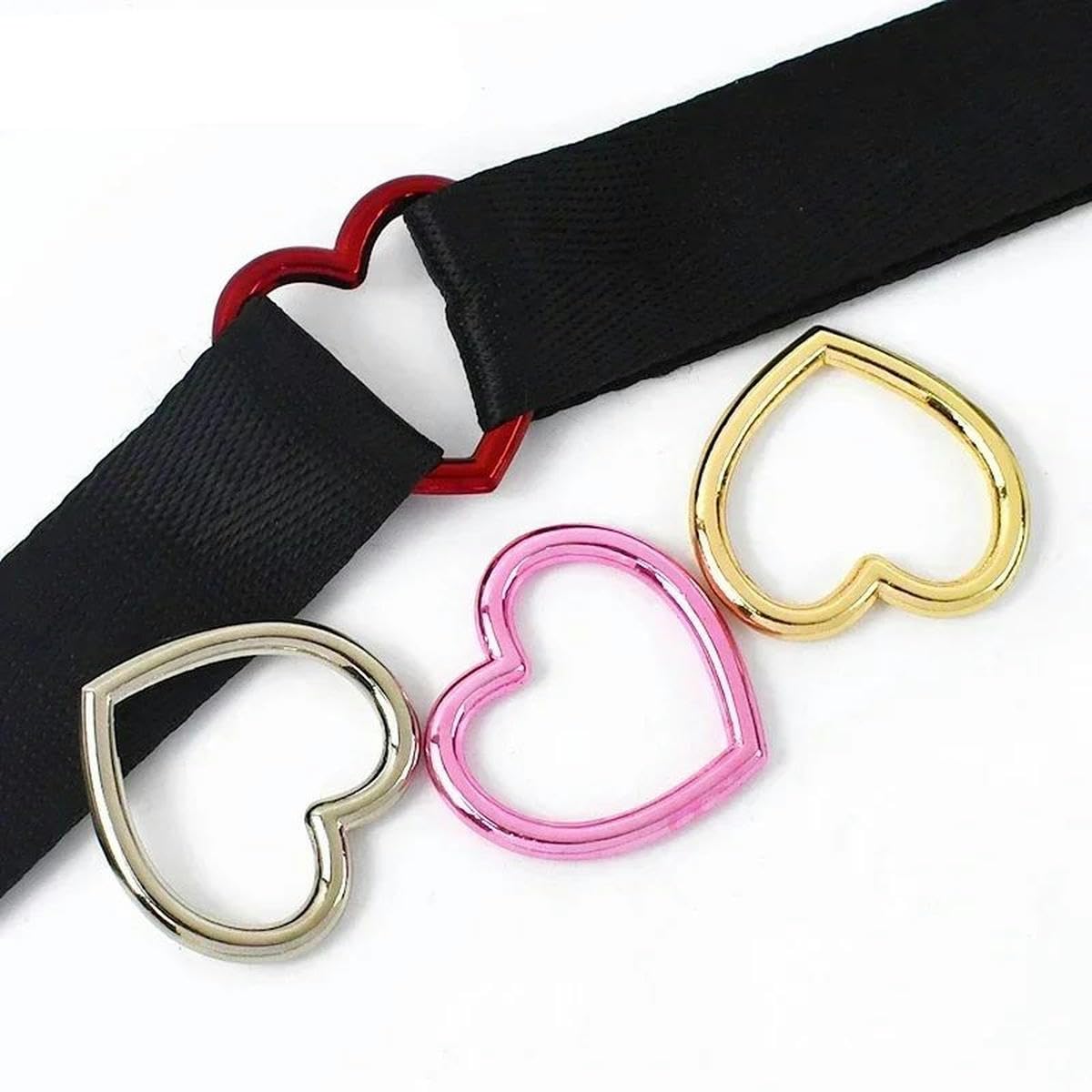 5–30 Stück Metallschnallen für Taschengurte, Leder, OD-Ringverschluss, Herzringe, Haken, Handtaschen-Gurtband, Gürtelschlaufen, DIY-Hareware-Zubehör, 30 Stück, Grün