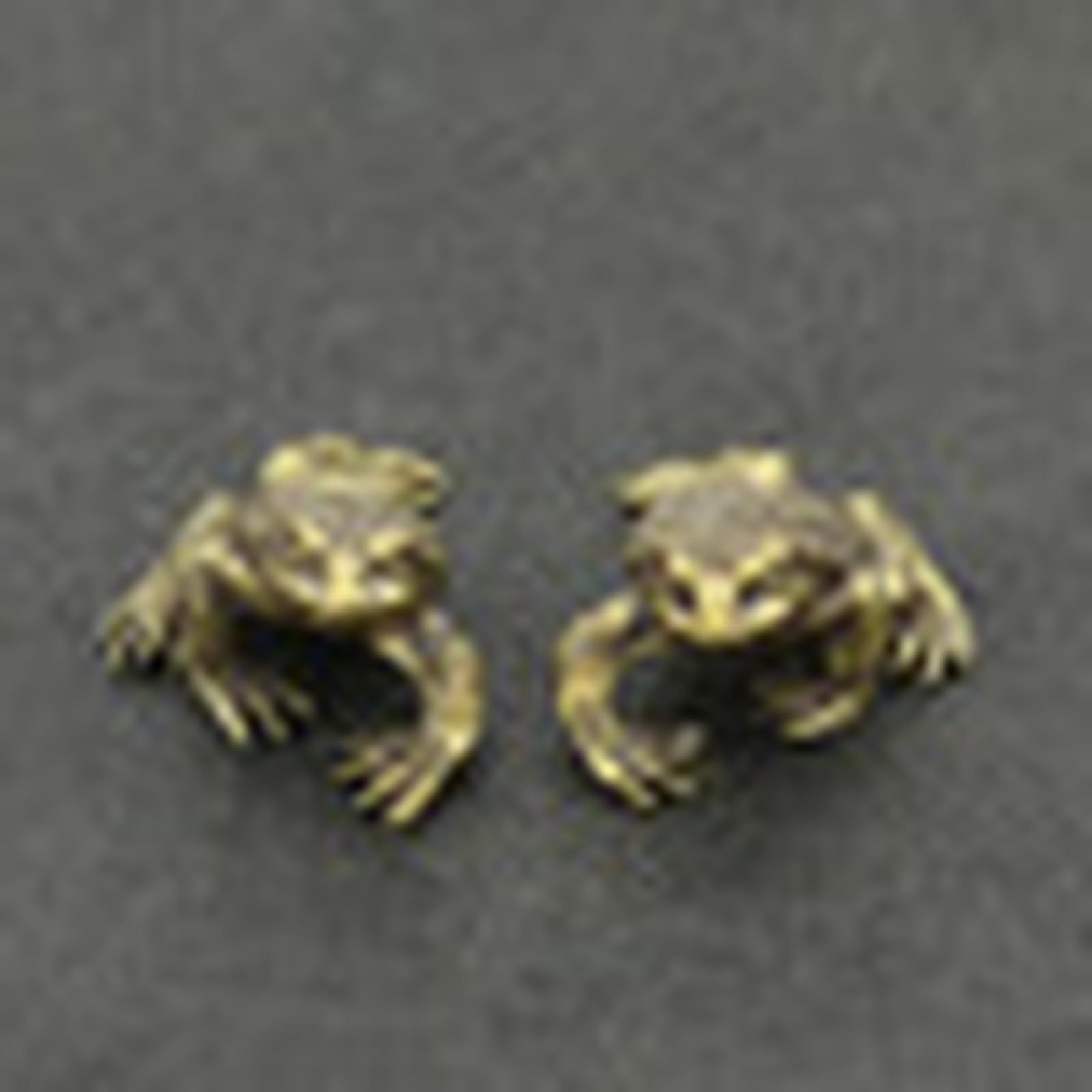 YANGPZFC Small Copper Frog Ornament Brass Statue For Desk Decor, Handcrafted Vintage Sculpture, 2