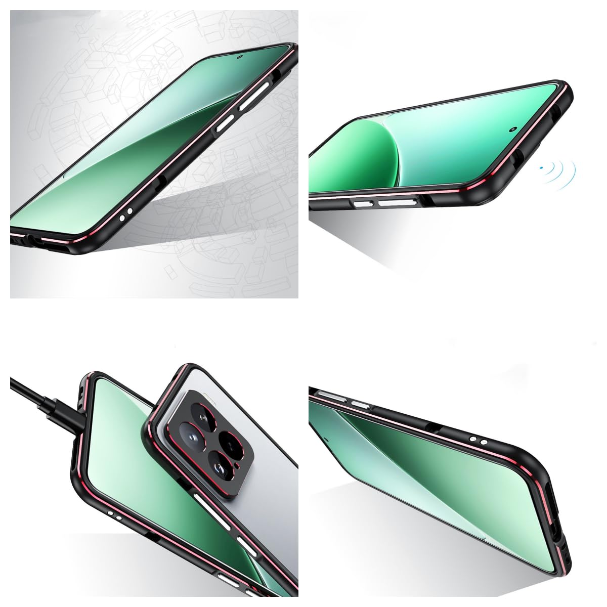 Amazon.co.jp: Xiaomi 15用バンパー アルミ Xiaomi 15用ケース カメラ