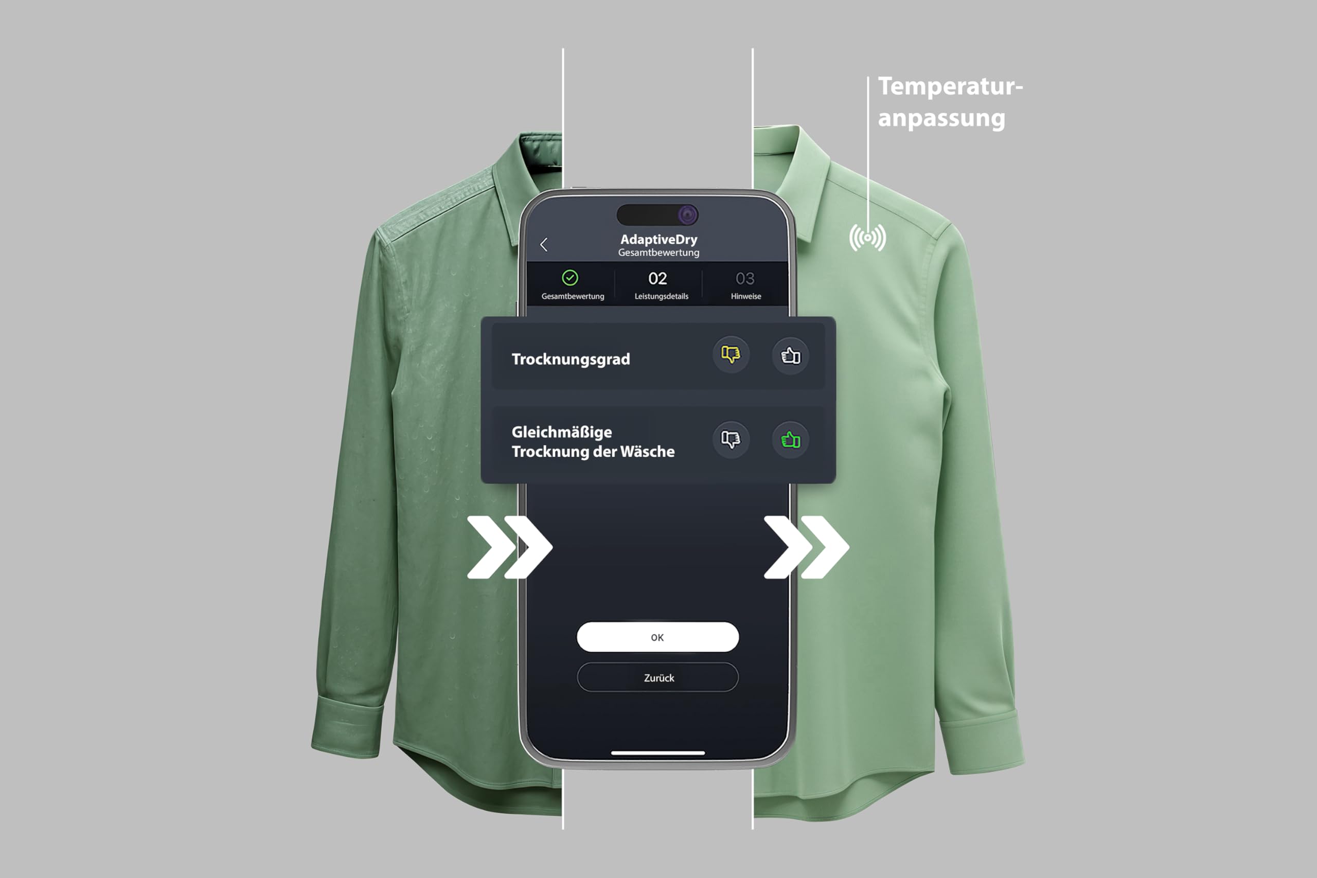 Bauknecht BT 105C WBS Wärmepumpentrockner, 10 kg, IronEase, Precision Dry, Adaptive Dry, HomeWhiz App, A-Noise Leise-Technologie, Wärmepumpen-Technologie, Weiß