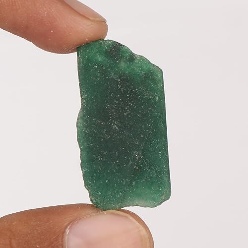 Miniatura 3 de Jade verde áspero natural 34.00 ct Cristal curativo Piedra Preciosa Suelta para Cabbing