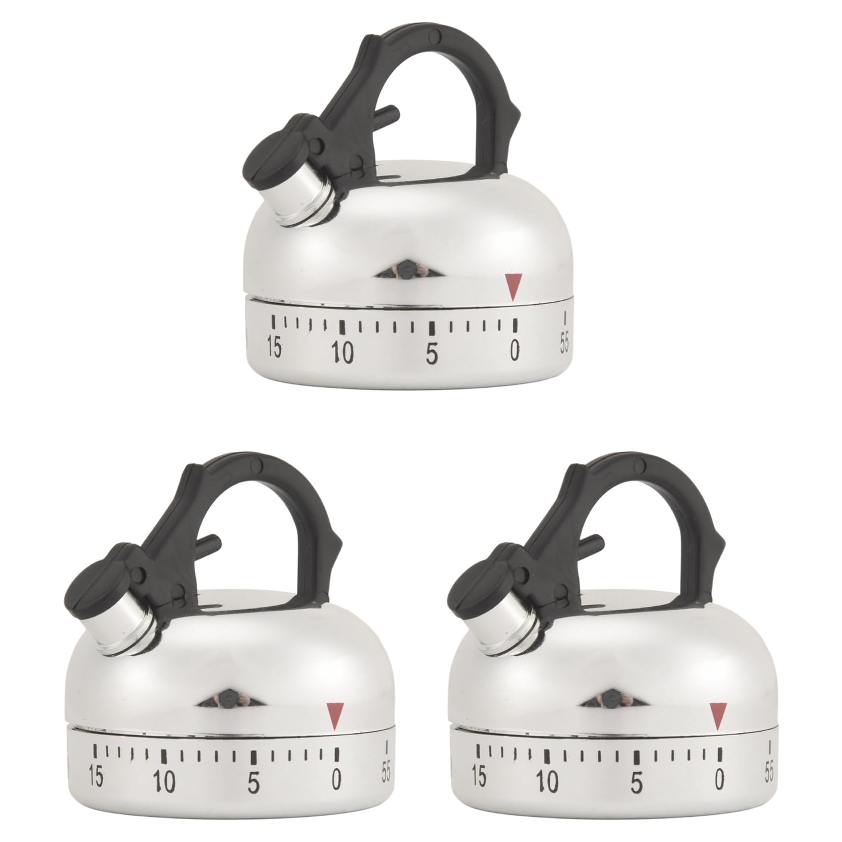 Hndhbfgrt 3X 60 Minute Counting Teapot Shaped Kitchen Cooking Alarm Clock Timer Mechanical
