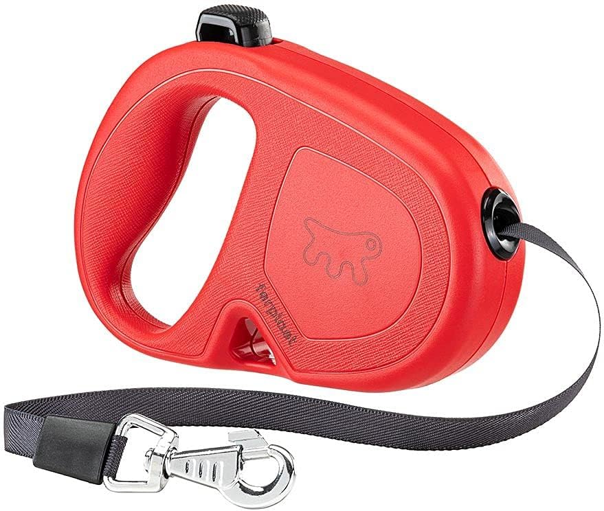 Retractable Leash for Medium Large Dogs Flippy ONE Tape M, 5 m extendable Tape, max 25 kg, Red