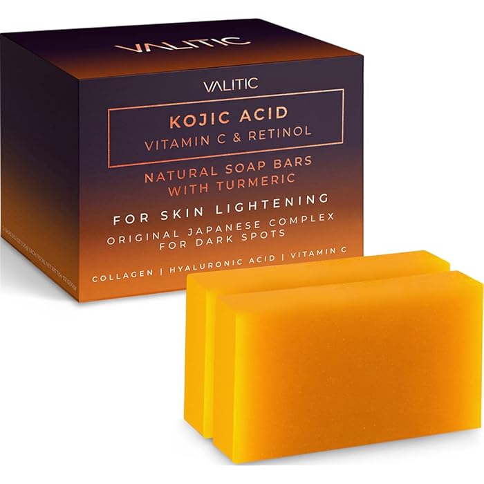 Buy Valitic Kojic Acid Vitamin C and Retinol Soap Bars with Turmeric