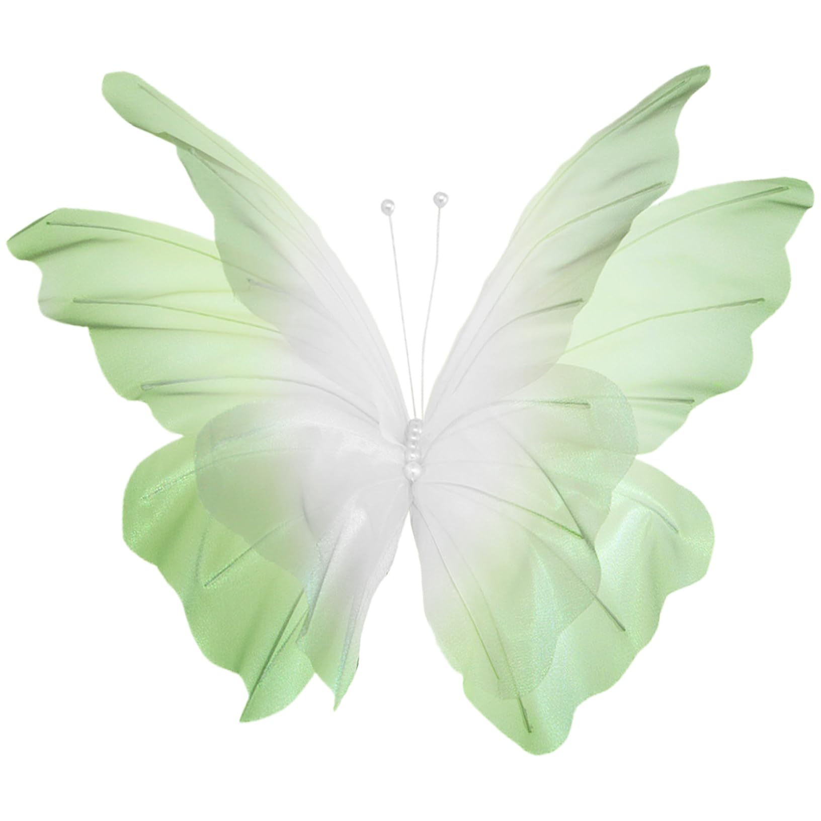 Papillons en soie de 20 pouces pour un mariage poétique et vert