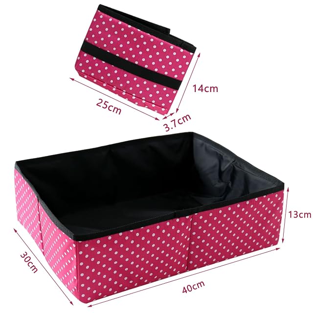 Foto 3 de 7 de Caja de Arena para Gatos de Viaje Plegable, Arenero de Viaje para Gatos Portátil, Impermeable