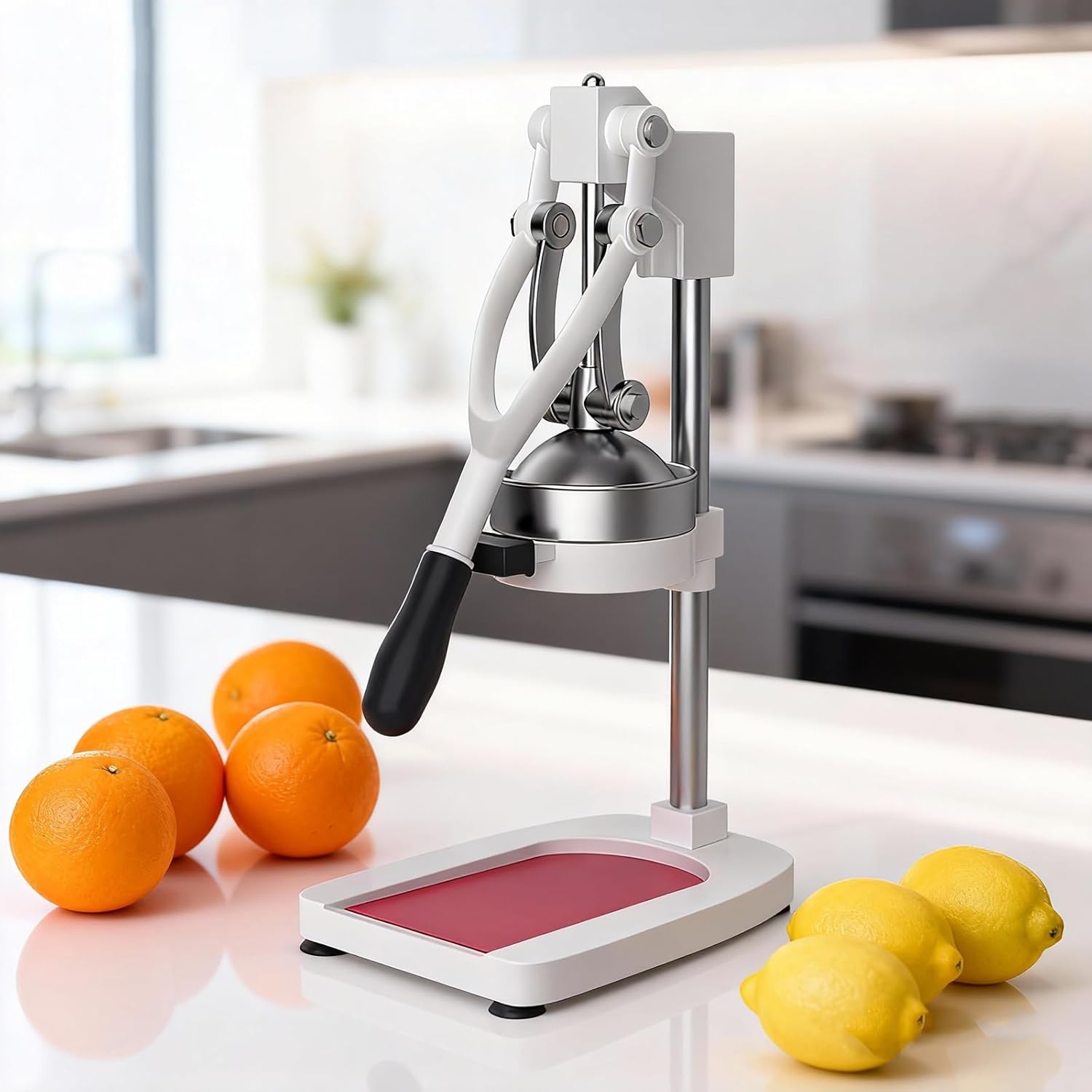 Commercial Cast Iron Juice Press, Hand Press Juicer Machine, Separate Pulp and Juice, Has a Sturdy Structure, a 304 Stainless Steel Filter Screen, Comfortable Non-slip Handle, for Fruits
