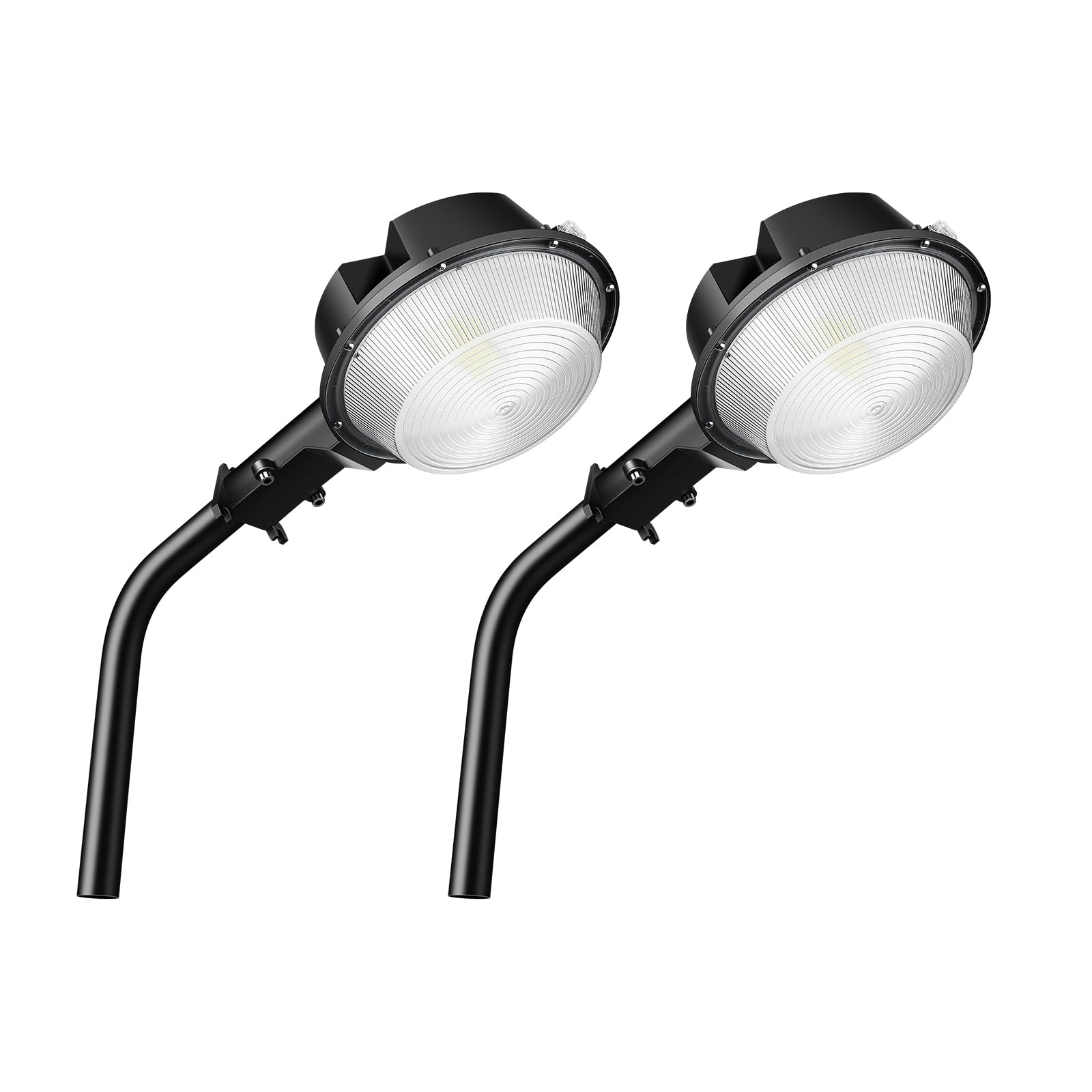 SKYWORLD 2 x 100W Luce per Fienile a Led, 10000LM Lampioni Led per Esterni | Proiettore Lampione, dal tramonto all'alba, Luce stradale Impermeabile per Parcheggio Cortile Giardino Piazza, 6000K Bianca