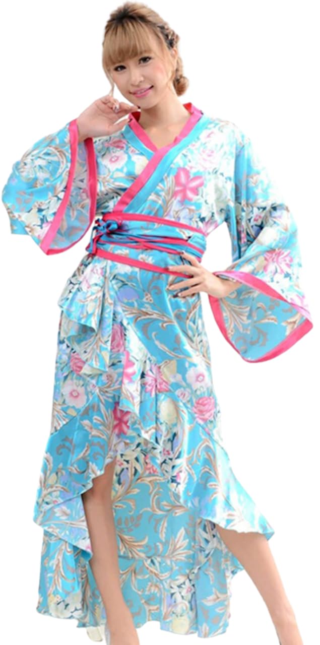 Amazon | [Lady Lazy] [レディレイジー] フリル 浴衣 ギャル