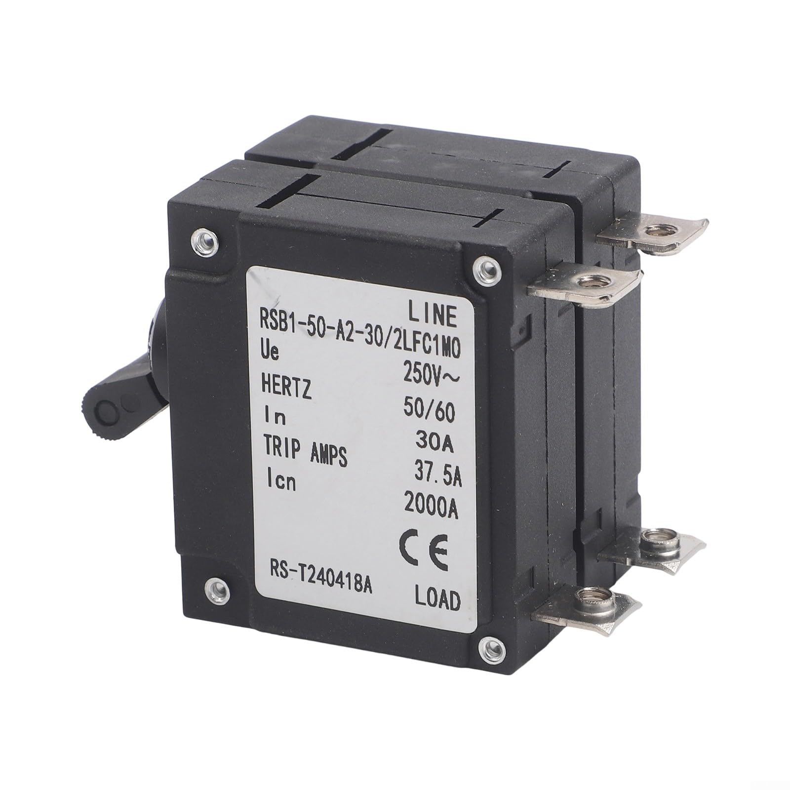 Protección de sobrecarga RSB1-50-2P 30A disyuntor hidráulico industrial