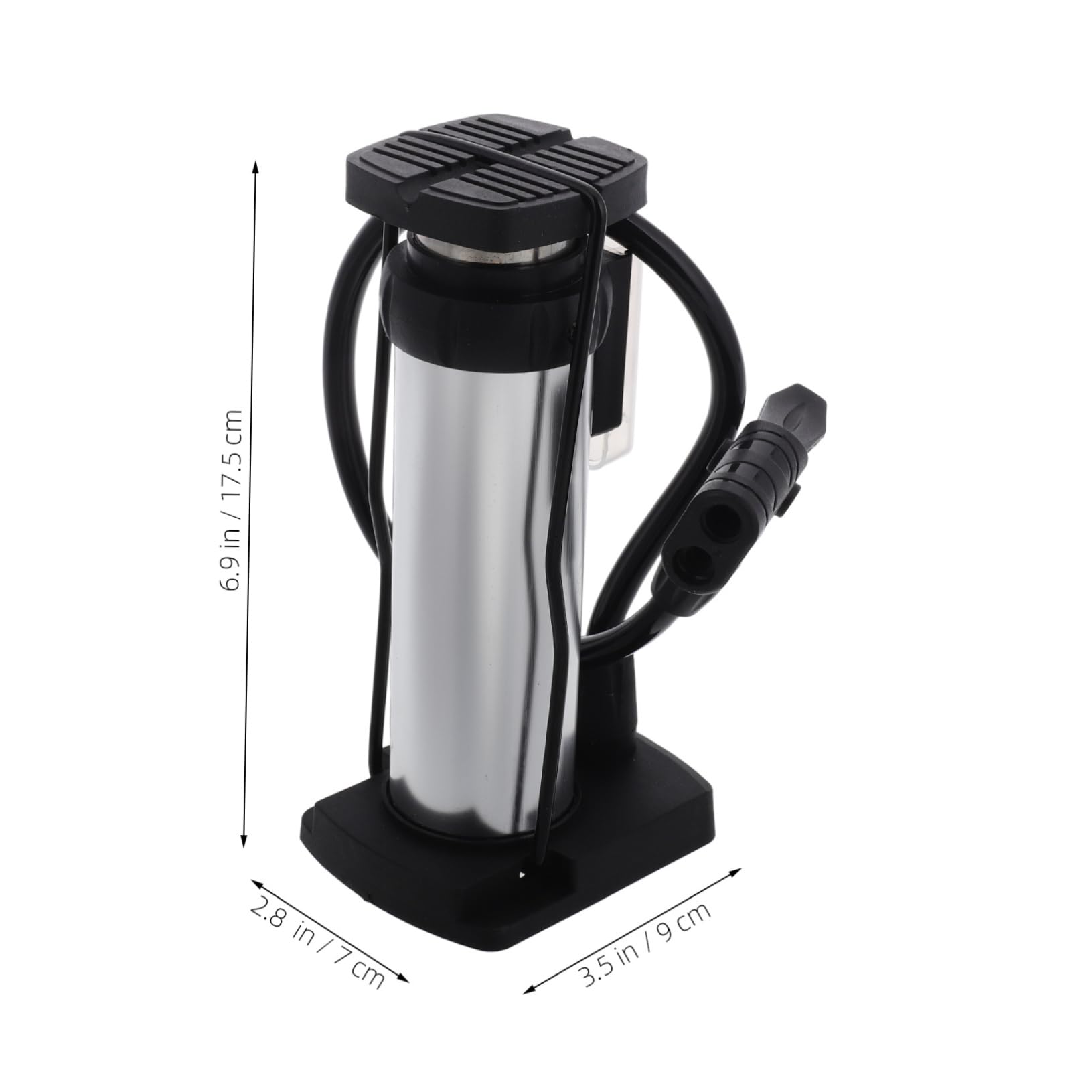 Abaodam Portable Tire Floor Pump High Pressure Manual Inflator for Bikes Cars Motorcycles Foot Activated Design for Easy Use Versatile Inflation Tool for All Cycling Adventures