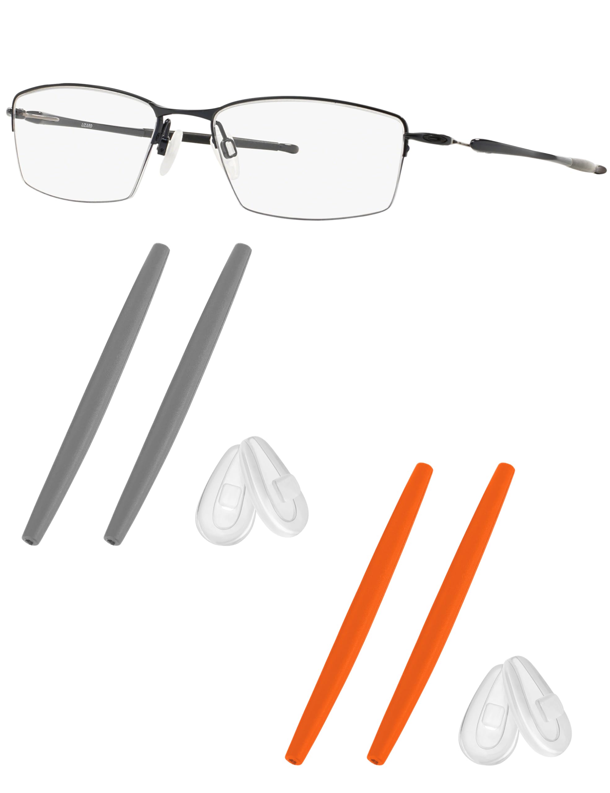 Replacement Earsocks &amp; Nosepieces Rubber Kits for Oakley Lizard OX5113 / OX5120 Eyeglasses