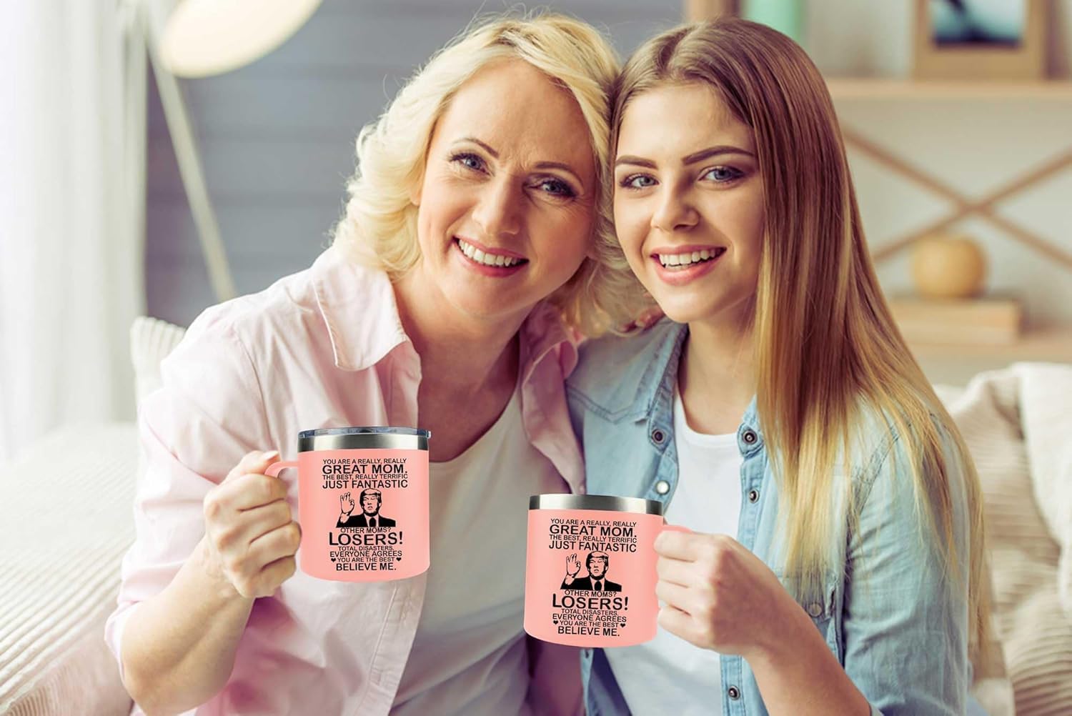 Christmas Gifts For Mom From Daughter, Son - Great Mom Coffee Mug on Birthday, Mothers Day - Christmas Gifts for mom, Wife, Women - 14Oz Stainless Steel Moms Coffee Mug - Image 4
