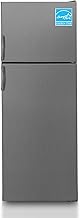 Equator 14.3 cu.ft Top Mount Refrigerator Freezer – Made in Europe, Energy Star, Frost Free, Stainless Steel, Adjustable Glass Shelves, LED Light, Reversible Door, Family & Apartment Kitchen Fridge