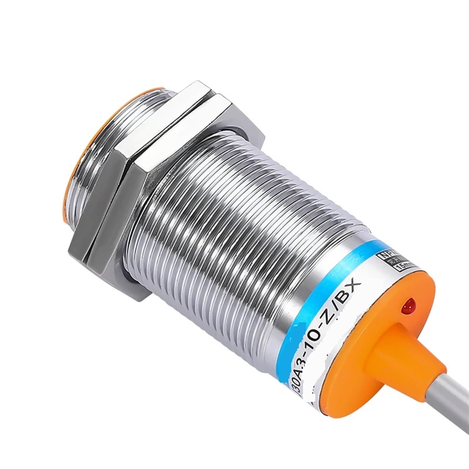 CZVJUKBYP 1pcs Inductive metal proximity switch M30 flush Embedded sensor 10mm(PNP NO)