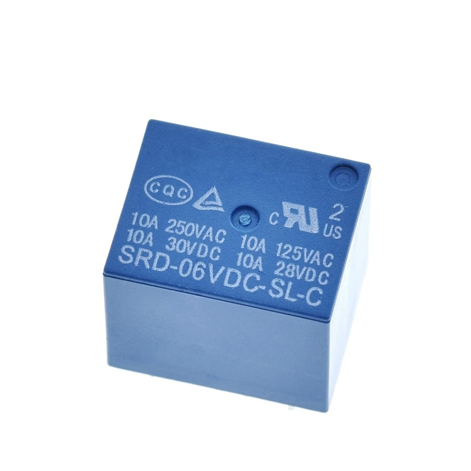 GJZIFGFWQ 1PCS Relays SRD-03VDC-SL-C SRD-05VDC-SL-C SRD-06VDC-SL-C SRD-09VDC-SL-C SRD-12VDC-SL-C 3V 5V 6V 9V 12V 24V 48V 10A 250VAC 5PIN(6v)