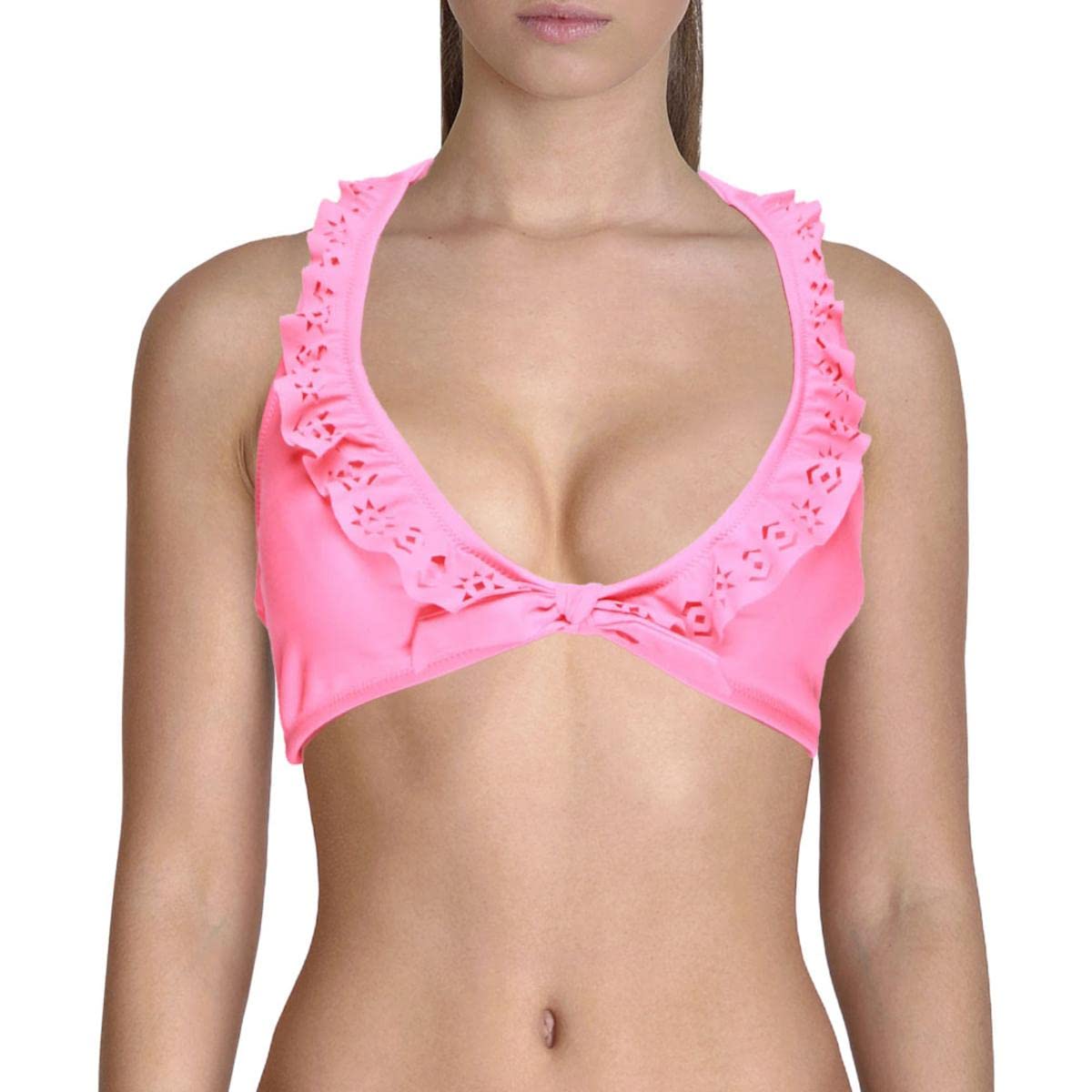 Jessica Simpson Womens Laser Cut Swim Top Separates