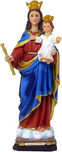 miSantuario Maria Auxiliadora - Figura de estatua de resina de 12 pulgadas, María Auxiliadora de Cristianos, nueva