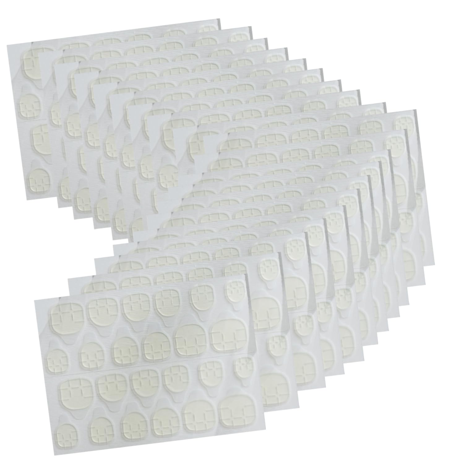 Nail Stickers：Nail Adhesive Tabs Transparent Double Side Nail Sticky Tabs, 1200PCS Press Ons Nail Sticker,Waterproof Breathable False Nail Tips Jelly