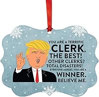 Vista 18 de Andaz Press Presidente Donald Trump Fancy Frame Recuerdo Adorno de Navidad, Regalo de broma de Técnico de Farmacia, 1 paquete, divertidas ideas