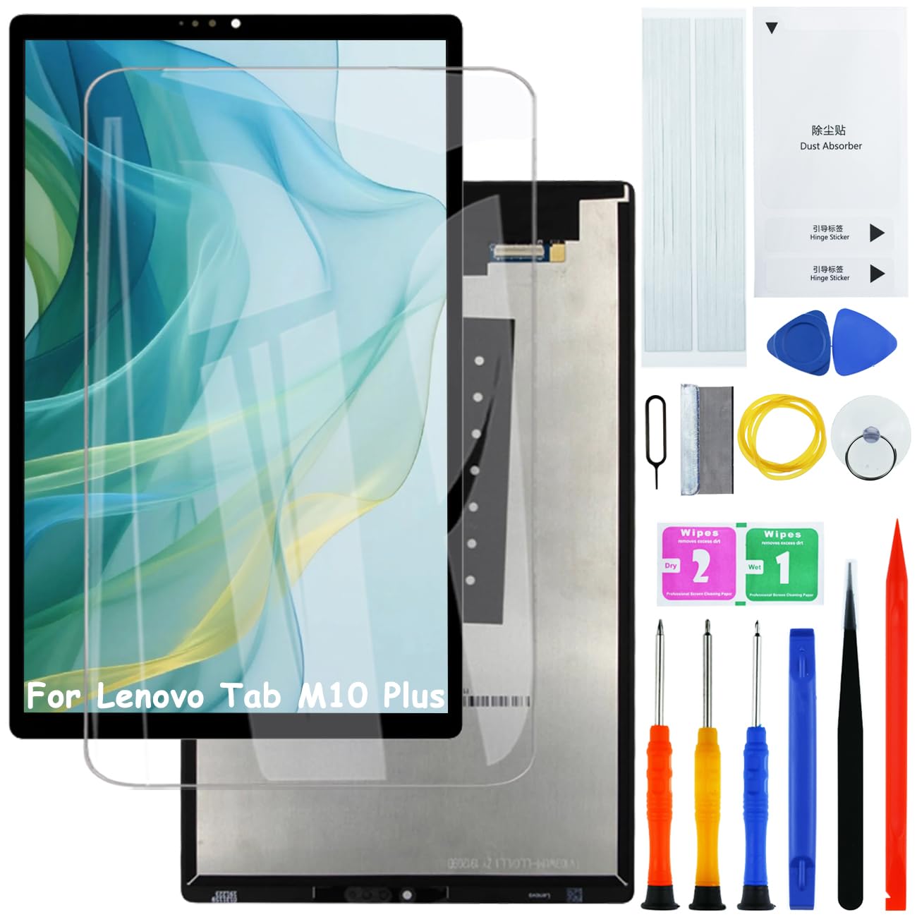 Pantalla de repuesto para Lenovo Tab M10 Plus de 10,3 pulgadas TB-X606 TB-X606F TB-X606X TB-X606V TB-X606V con kit
