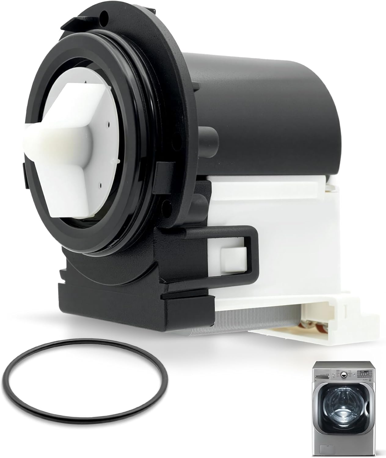 WM8000HWA WM9000HWA Washer Drain Pump Motor Fit For LG WM3550HWCA WM3570HVA WM3670HRA WM3670HVA01 WM3988HWA WM4370HVA WM4370HWA WM5000HVA WM5005HKA WM8000HVA WM8500HWA WM2677HSM WM3488HW WM3550HVCA