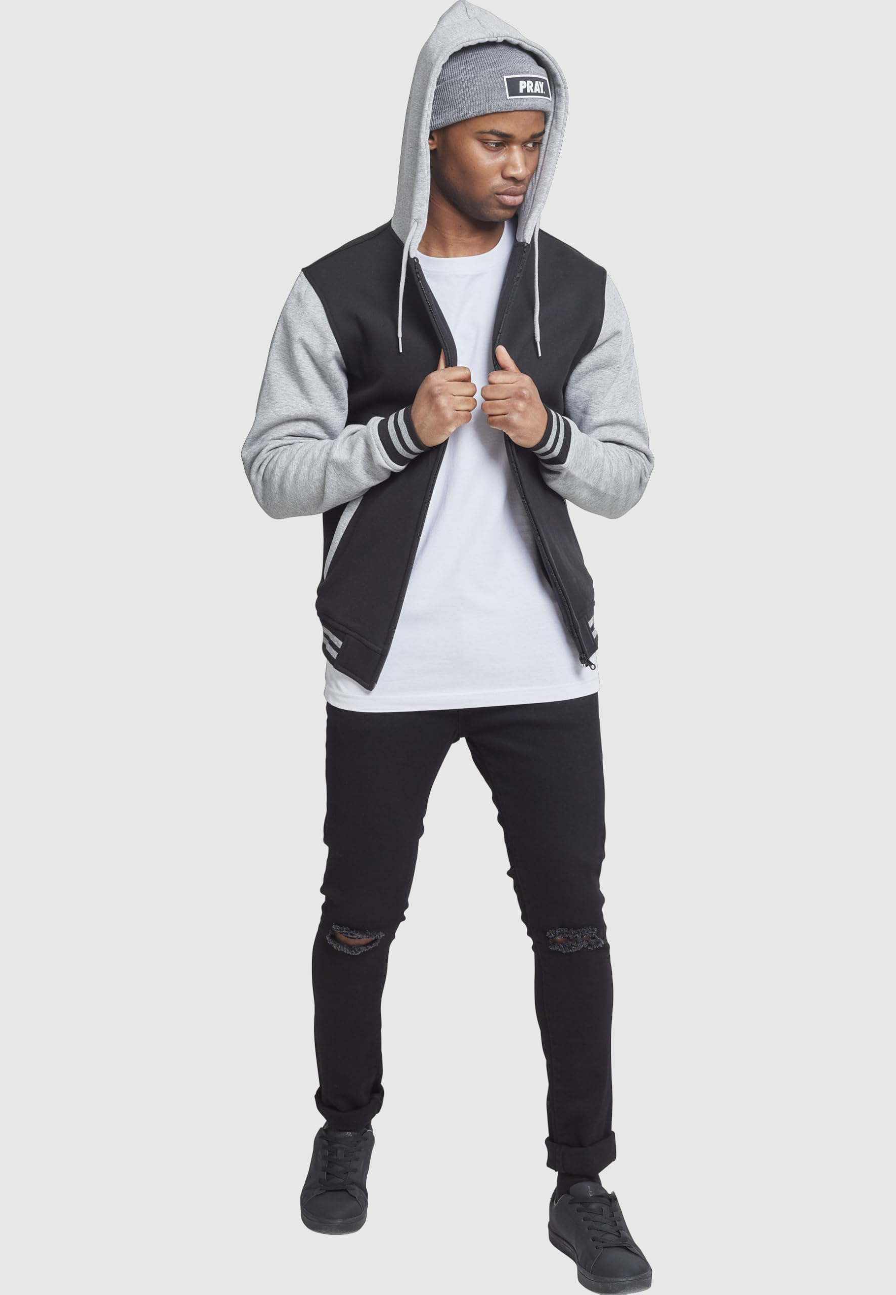 Urban Classics Herren 2-Tone Zip Hoody