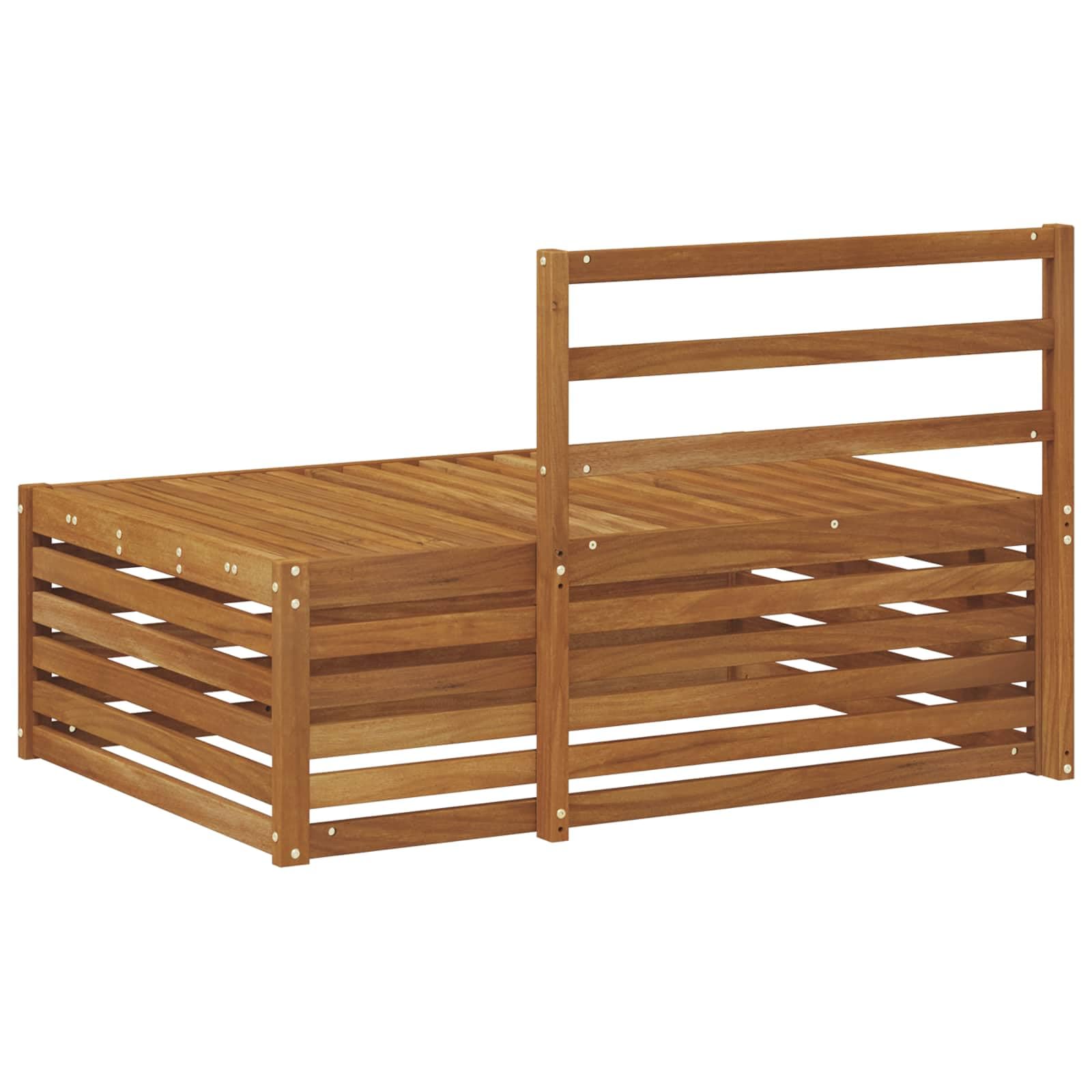 Set di mobili da giardino per esterni, 115 x 83 x 73 cm, in legno massiccio di acacia, resistente alle intemperie, per giardino, terrazza, balcone
