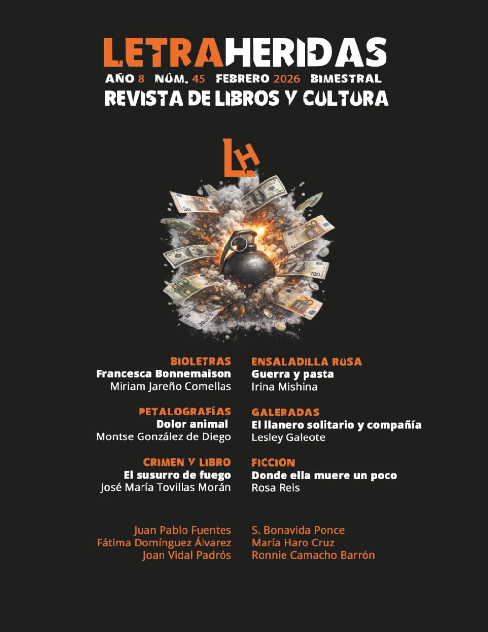 Letraheridas. Año 8. Núm. 45. Febrero 2026. Bimestral: Revista de libros y cultura