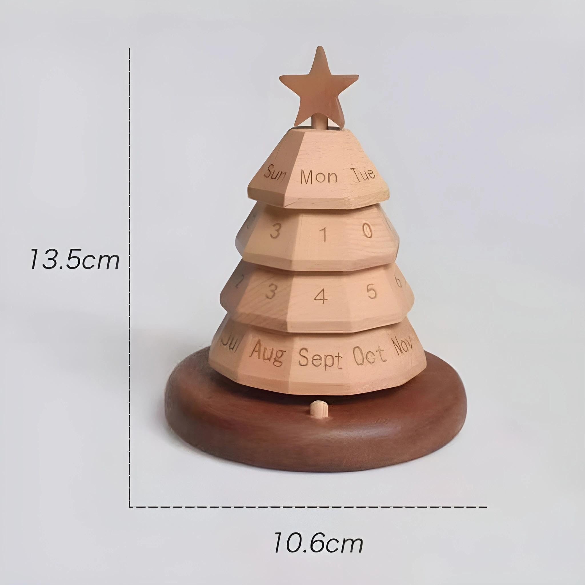 Inspirierender Tischkalender Weihnachtsbaum-Kalender: Stilvolles, kreatives Deko-Element for den Schreibtisch im Homeoffice Geschenke für Kollegen